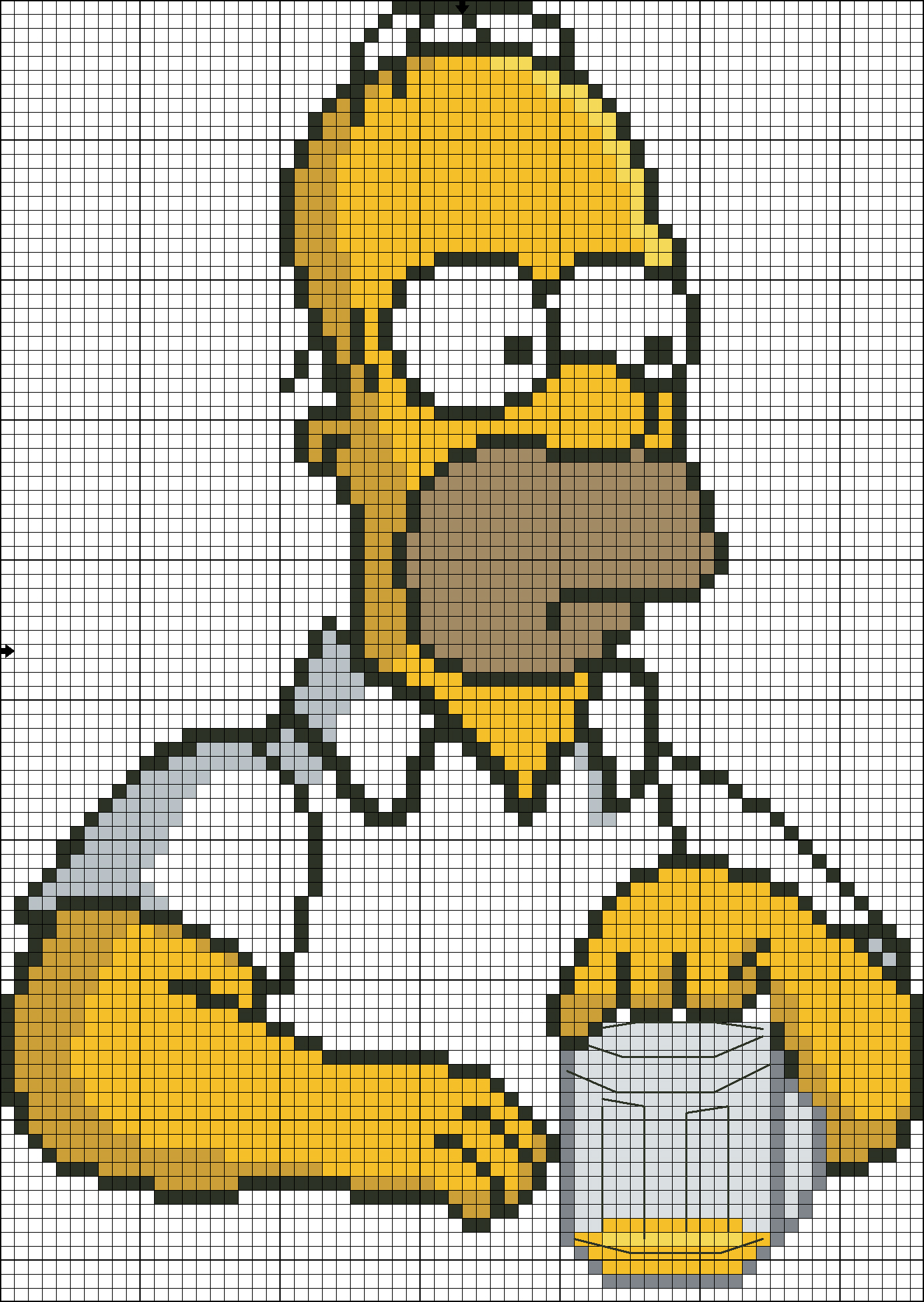 Гомер симпсон в пикселях