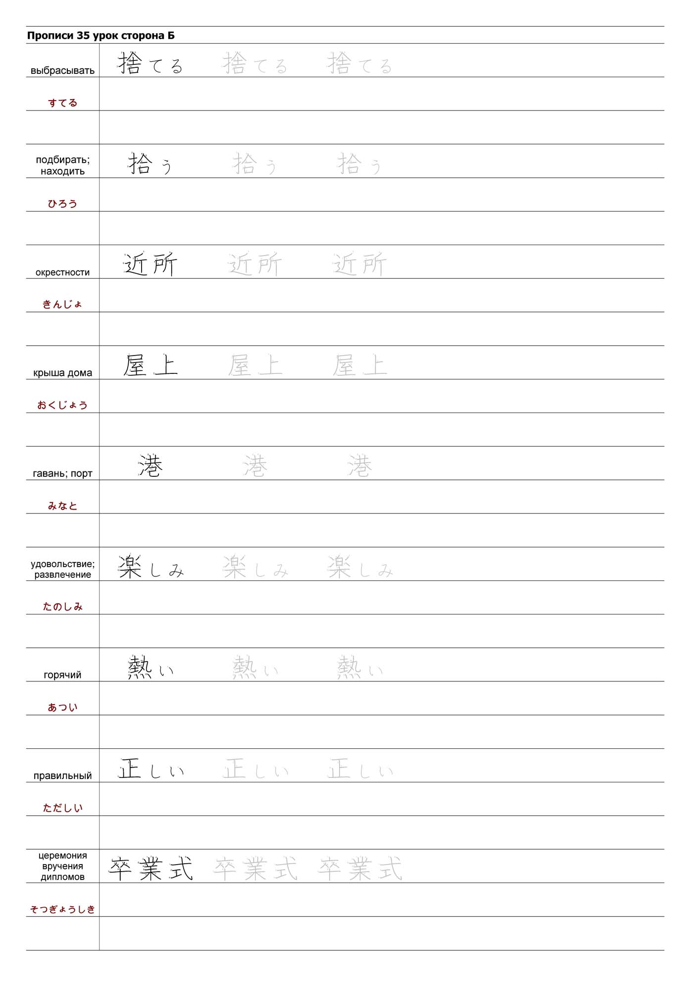 Кандзи по смыслу (продолжение): ru_japan — LiveJournal