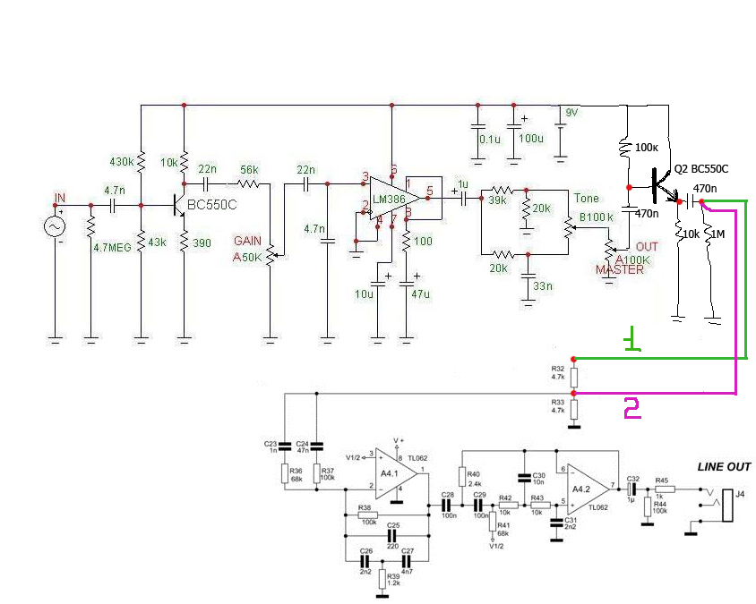 Engl e530 preamp схема