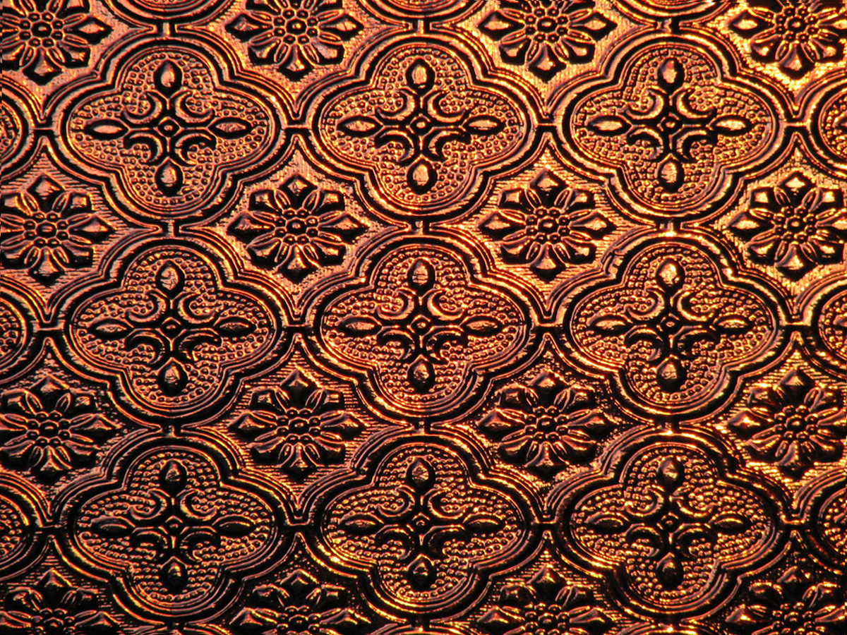 Восточный орнамент коричневый