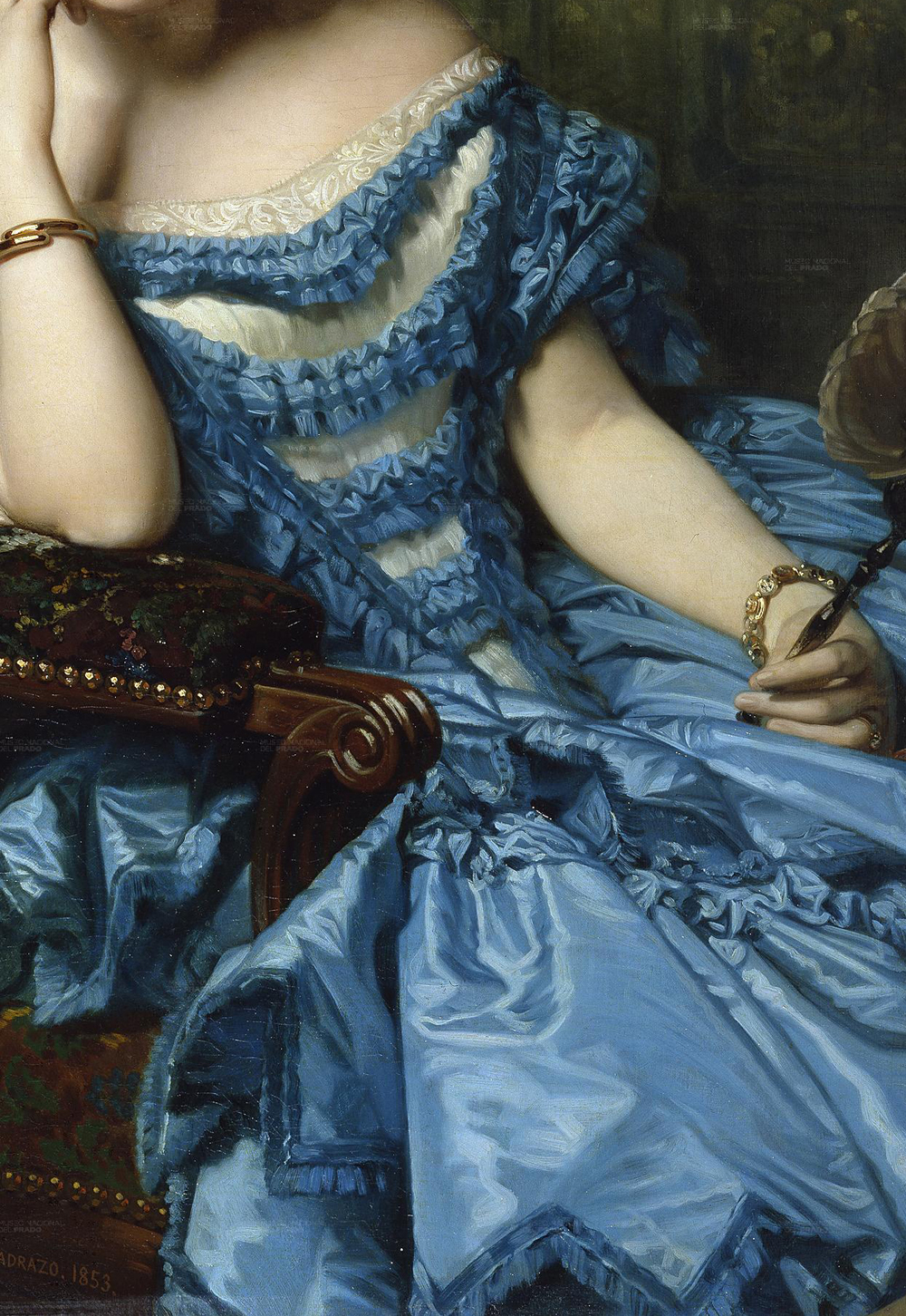 Платье картина. Федерико де Мадрасо Амалия графиня Вильчес. Амалия Эстетика. Девушка в голубом платье картина. Платья на картинах художников.