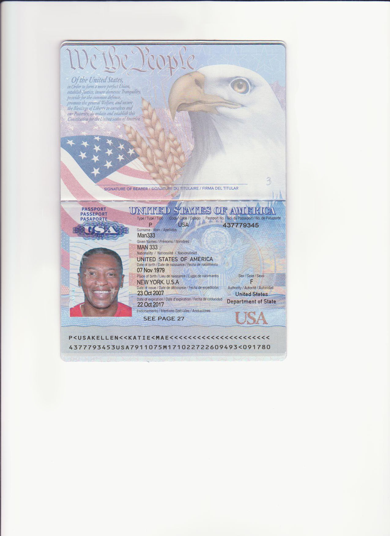 Фото на американский паспорт требования